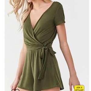 Forever 21 Olive Green Romper